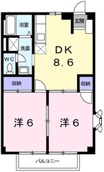 エスポワール御立B棟の物件間取画像